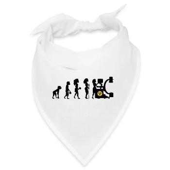 Humor Manip Block Radio Radiologie Frau - Bandana - Weiß - Vorne