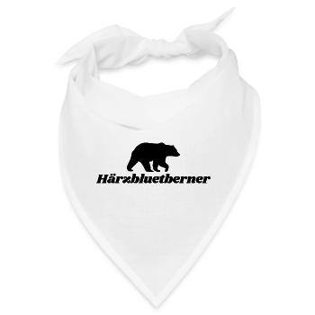 Härzbluetberner Bern Wappen - Bandana - Weiß - Vorne