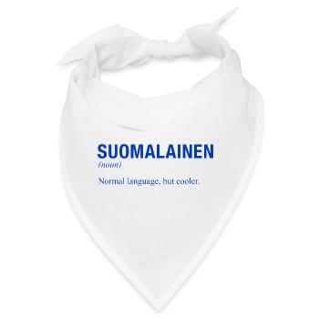 Finnland Suomi Finnische Sprache Cool Finnisch - Bandana - Weiß - Vorne