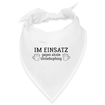 Im Einsatz gegen akute Unterhopfung - Bandana - Weiß - Vorne