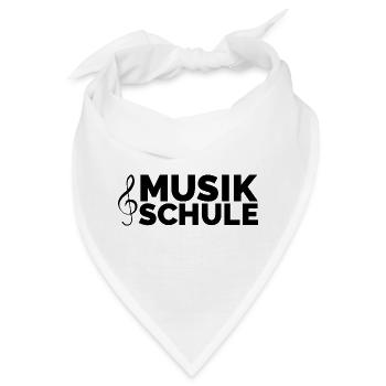 musikschule musiker Lehrer lernen Symbol Piano - Bandana - Weiß - Vorne