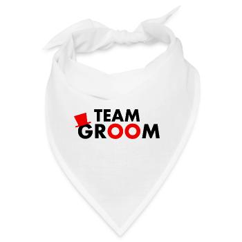 Team groom - Bandana - Weiß - Vorne