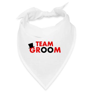 Team groom - Bandana - Weiß - Vorne