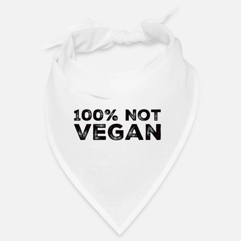 100% pas végétalien Bandana