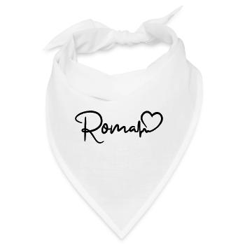 Roma Herzschlag Rom - Bandana - Weiß - Vorne