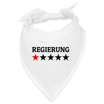 Regierung 1 Stern Bewertung - Bandana - Weiß - Vorne