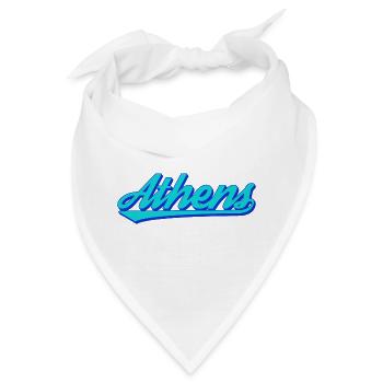 Athens Retro Script - Bandana - Weiß - Vorne