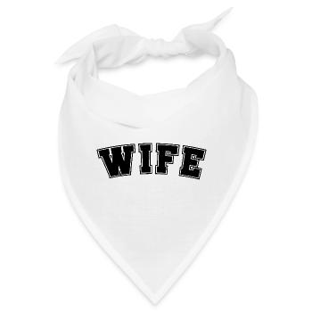 Ehefrau - Bandana - Weiß - Vorne