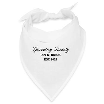 Sparring Gesellschaft Weißer Druck - Bandana - Weiß - Vorne