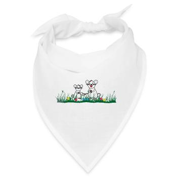 im Gras - Bandana - Weiß - Vorne