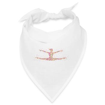 Turnen Turnerin Bodenturnen Geräteturnen Geschenk - Bandana - Weiß - Vorne