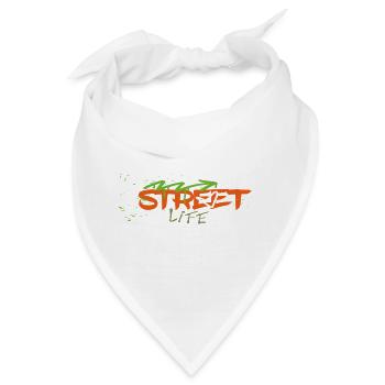 Street life Graffiti  - Bandana - Weiß - Vorne