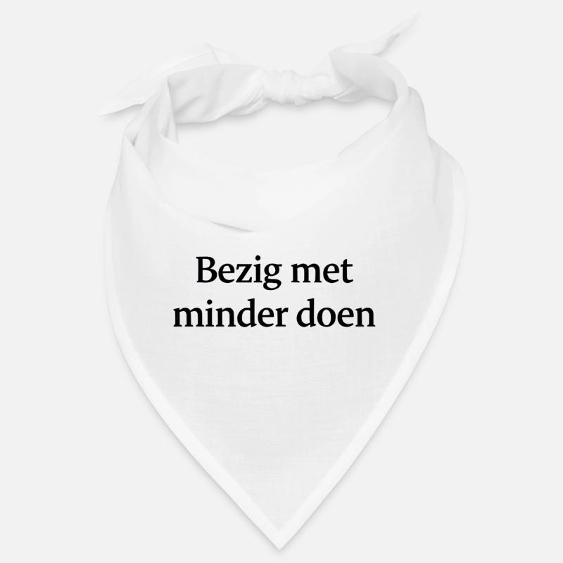 Weniger tun – Trendiges Textdesign Bandana