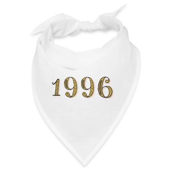 1996 Vintage 1996 Geburtstagsgeschenk - Bandana - Weiß - Vorne