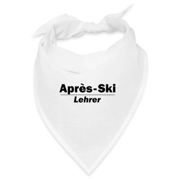 Après-Ski Lehrer - Bandana - Weiß - Vorne