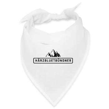 Härzbluetbündner, Stolzer Bündner aus Graubünden - Bandana - Weiß - Vorne