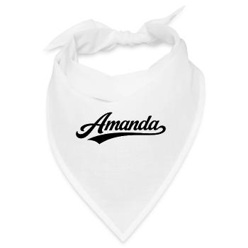 Amanda Name erst, letzte Familiengeschenke - Bandana - Weiß - Vorne