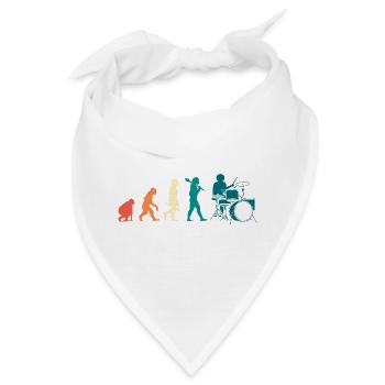 Schlagzeuger Schlagzeug Drumsticks - Bandana - Weiß - Vorne