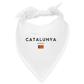 Katalanischer Stolz, minimalistisches, elegantes Design - Bandana - Weiß - Vorne
