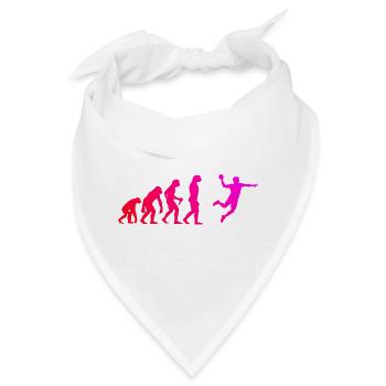 Geschenkidee für den Handballspieler mit Teamsport - Bandana - Weiß - Vorne