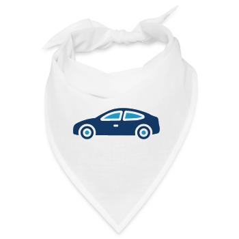 Car Solid Icon Automobil Fahrzeugvektor Symbol De - Bandana - Weiß - Vorne