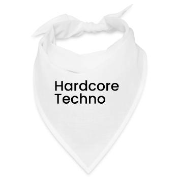 Hardcore-Techno - Bandana - Weiß - Vorne
