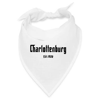 Berlin Charlottenburg Berliner Original Szene - Bandana - Weiß - Vorne