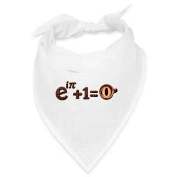 Die Identität des Euler Math Cafés - Bandana - Weiß - Vorne