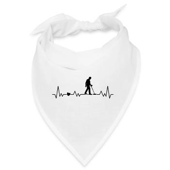 Metalldetektor Herzschlag Für Sondler - Bandana - Weiß - Vorne