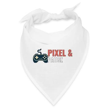 Pixel & Pause. - Bandana - Weiß - Vorne