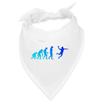Geschenkidee für den Kreisläufer mit Handballspiel - Bandana - Weiß - Vorne