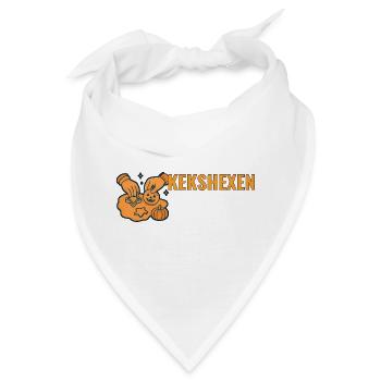 Kekshexen. – Humorvolle Halloween-Keks Motiv. - Bandana - Weiß - Vorne