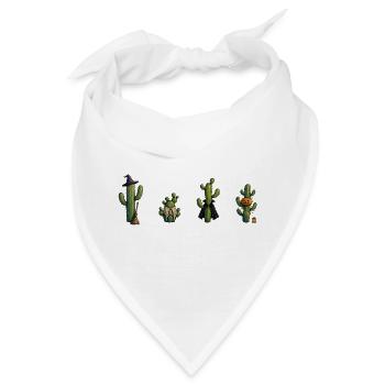 Kaktus - Bandana - Weiß - Vorne