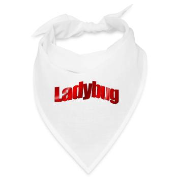Dezentes Logo Ladybug  - Bandana - Weiß - Vorne