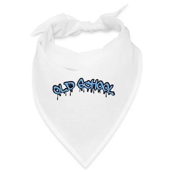 Old School Graffiti Stil - Bandana - Weiß - Vorne