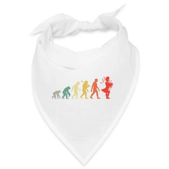 Retro Dudelsack Evolution Für Dudelsackspieler - Bandana - Weiß - Vorne