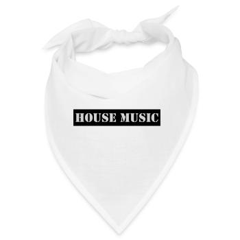 house music - Bandana - Weiß - Vorne