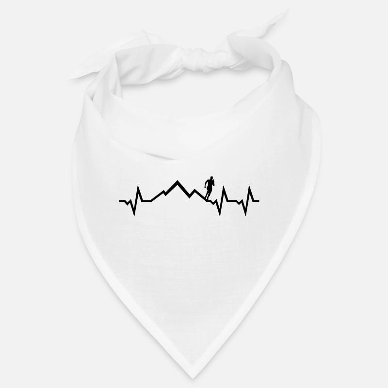 Rythme cardiaque en montagne, ECG en cours d'exécution Bandana