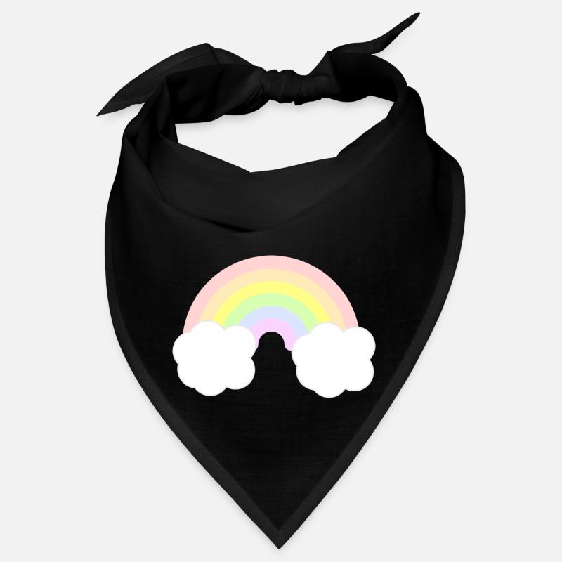 Netter Pastellregenbogen Bandana