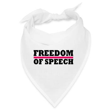 Freedom of speech - Bandana - Weiß - Vorne