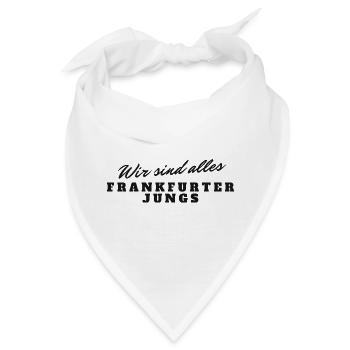 Frankfurter Jungs Pride Typo Design - Bandana - Weiß - Vorne