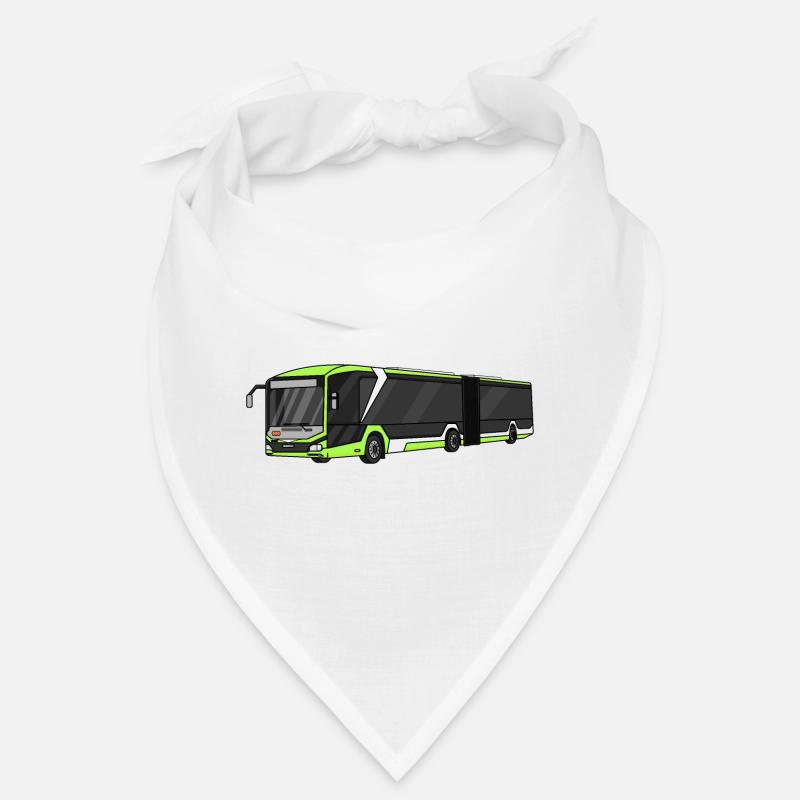 Bus, Schulbus, Busfahrer - Bandana - Weiß