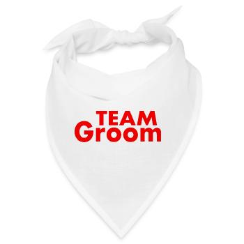 Team groom - Bandana - Weiß - Vorne