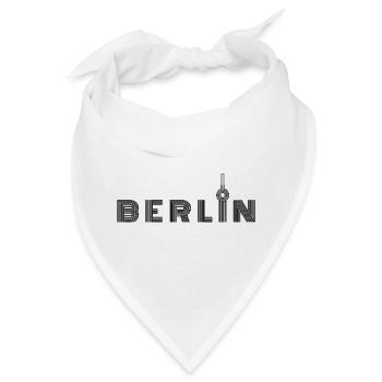 Berlin Berlin - Hauptstadt von Deutschland - Bandana - Weiß - Vorne