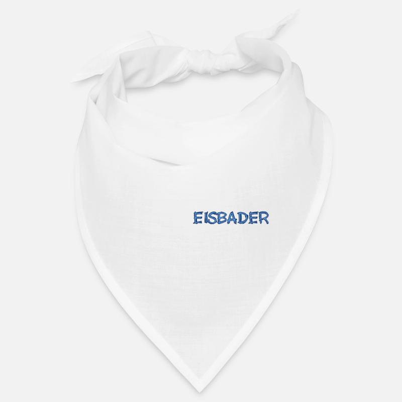 eiskalter Eisbader Winterschwimmen im Eisbad - Bandana - Weiß