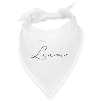 Name Liam - Bandana - Weiß - Vorne