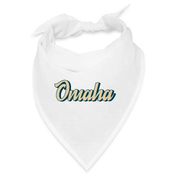 Omaha Script Retro - Bandana - Weiß - Vorne