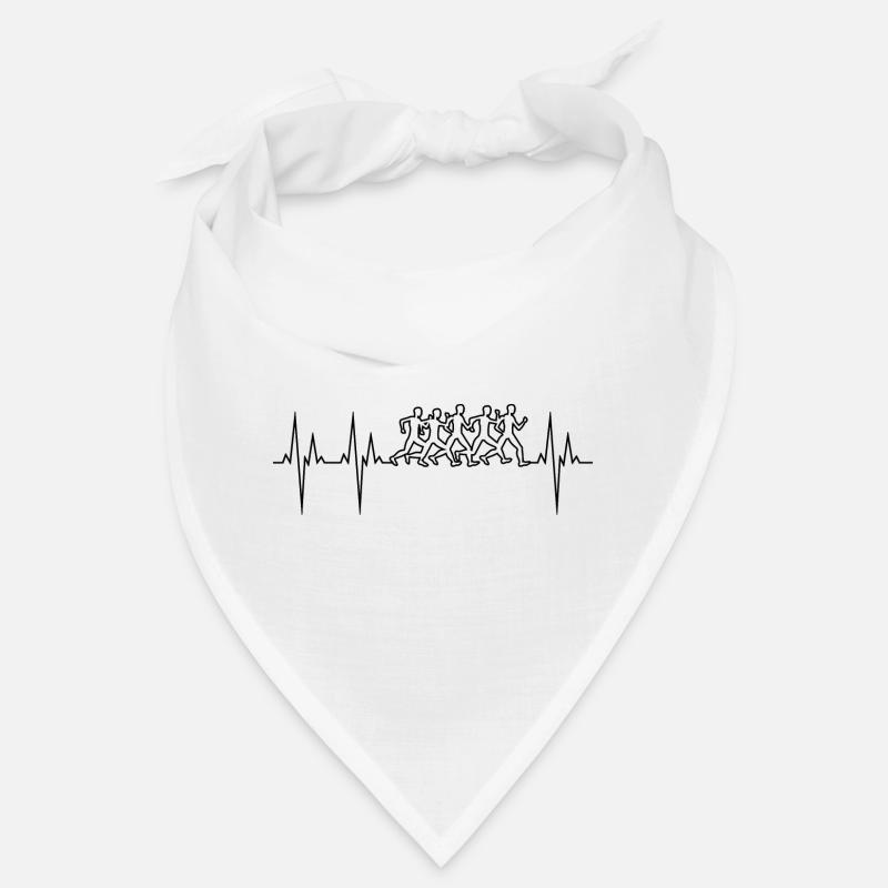 Marathon électrocardiogramme ECG Marathon - Bandana - blanc