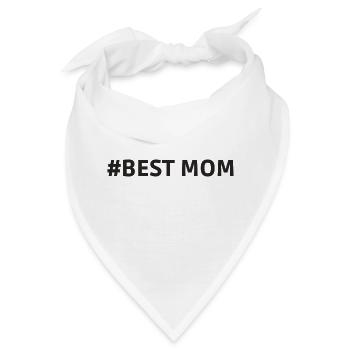 #Best Mom Supermama Mummy Heart - Bandana - Weiß - Vorne