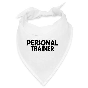 Personal trainer - Bandana - Weiß - Vorne